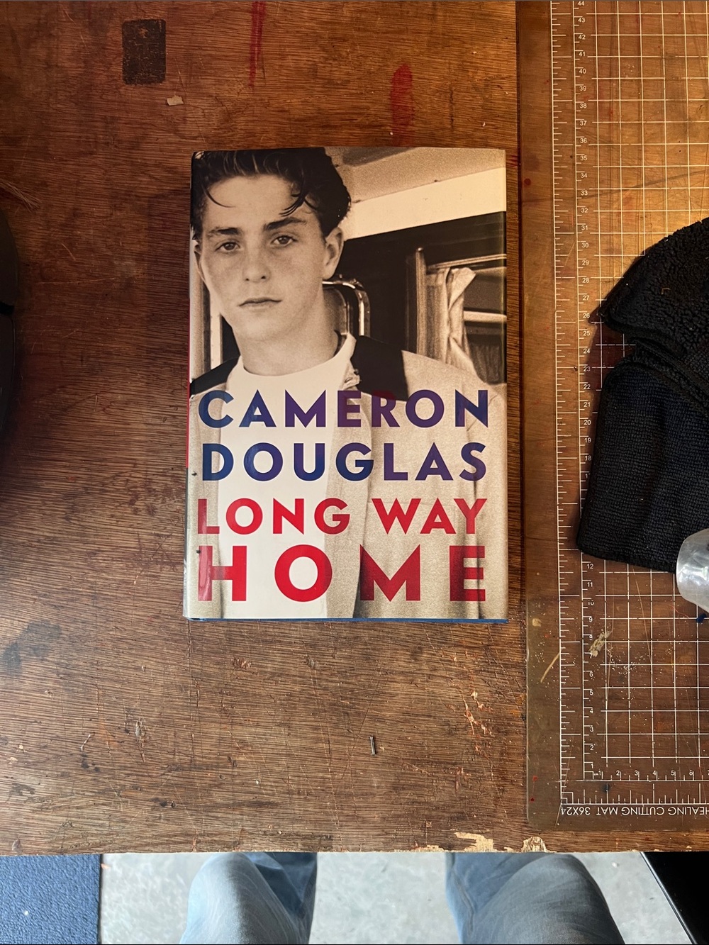 Cameron Douglas "Long Way Home" Hardcover Book - Red & Blue Text